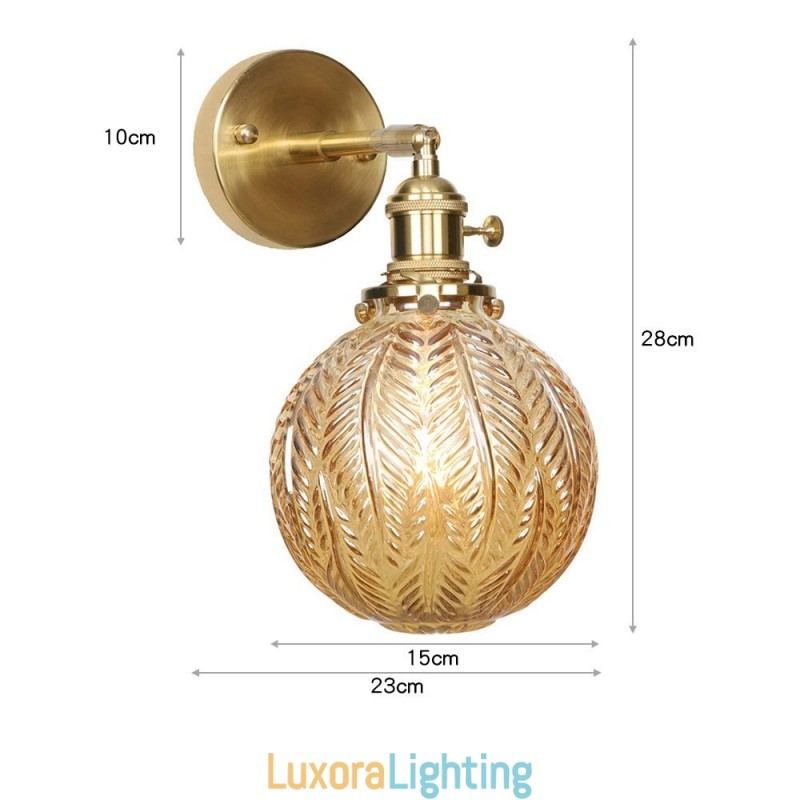 Designer Touch Decorative Modern Bean Wall Light with Ball Glass Shade