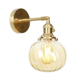 Designer Touch Decorative Modern Bean Wall Light with Ball Glass Shade