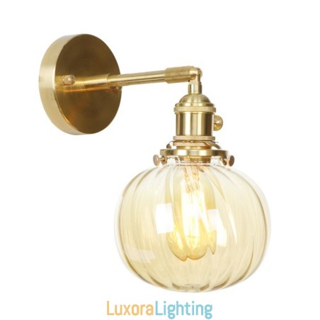 Designer Touch Decorative Modern Bean Wall Light with Ball Glass Shade