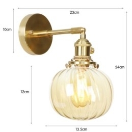 Designer Touch Decorative Modern Bean Wall Light with Ball Glass Shade