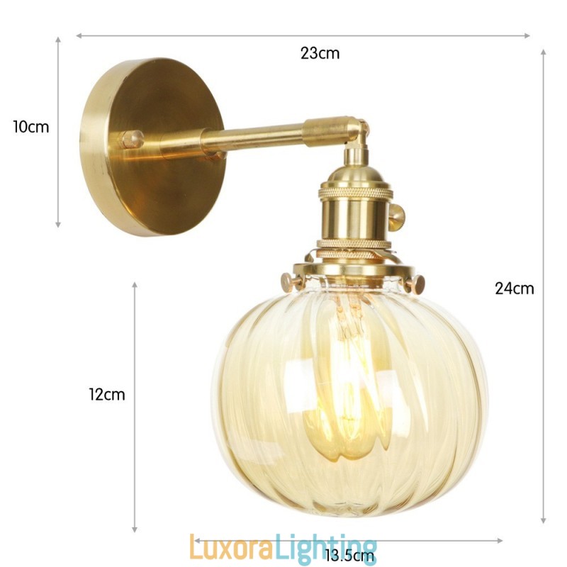 Designer Touch Decorative Modern Bean Wall Light with Ball Glass Shade