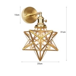 Designer Touch Decorative Modern Wall Light with Glass Shade