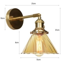 Designer Touch Decorative Modern Wall Light with Glass Shade