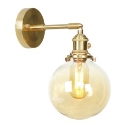 Designer Touch Decorative Modern Bean Wall Light with Ball Glass Shade
