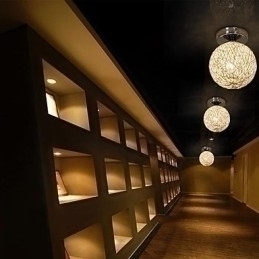 Designer Touch Decorative Modern Contemporary Lantern Globe Chrome Metal Flush Mount