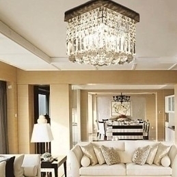 Designer Touch Decorative Modern Contemporary Crystal Metal Flush Mount