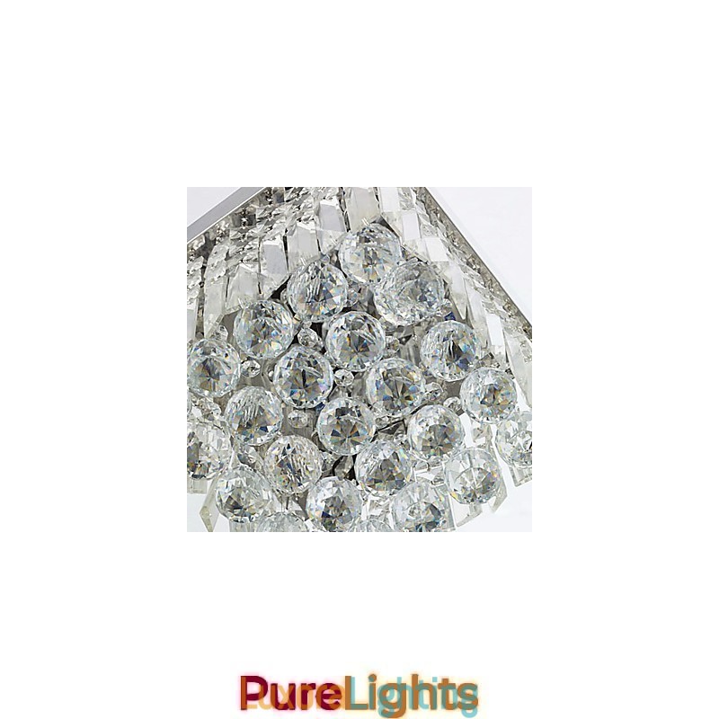 Designer Touch Decorative Modern Contemporary Crystal Metal Flush Mount