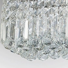 Designer Touch Decorative Modern Contemporary Crystal Metal Flush Mount