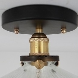 Designer Touch Decorative American Countryside Industrial Retro Table Ceiling Lamp 110V spiral Transparent Glass Home Decoration lighting