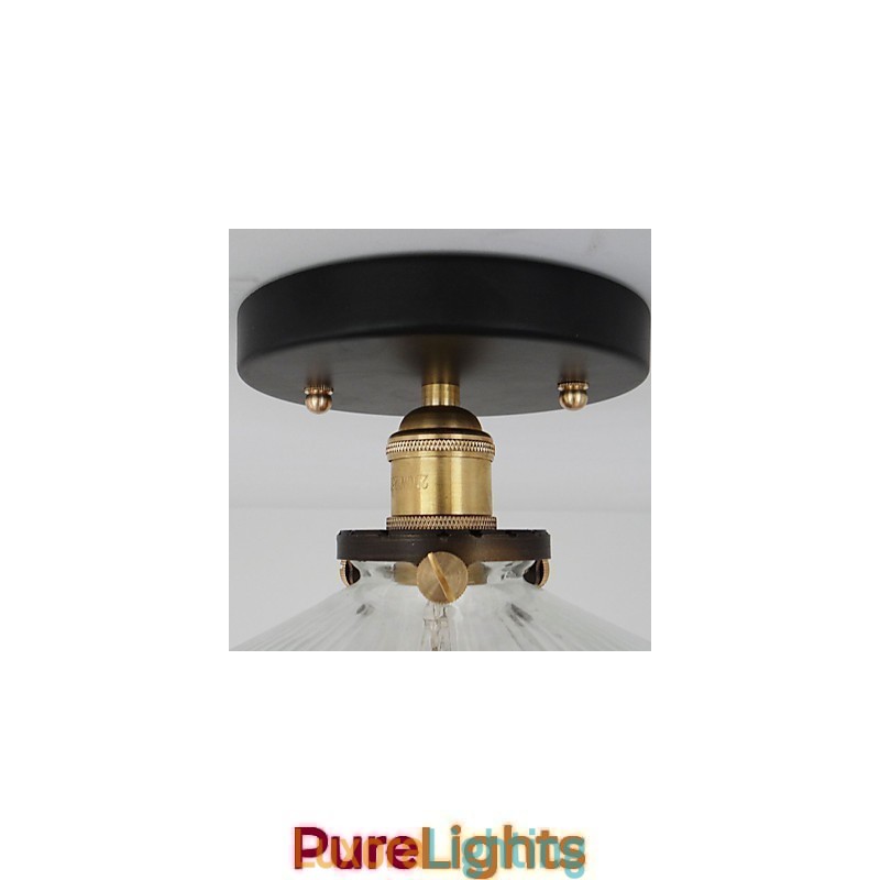 Designer Touch Decorative American Countryside Industrial Retro Table Ceiling Lamp 110V spiral Transparent Glass Home Decoration lighting