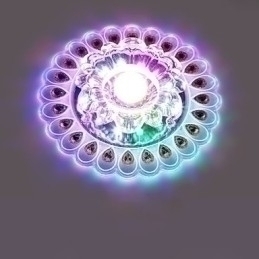 Designer Touch Decorative Crystal Ceiling Lamp Spotlight SMD 3W Creative Lamp Tube Light Colorful Color Dome Light