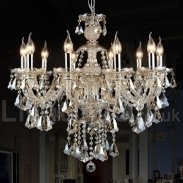 Designer Touch Decorative Cognac Crystal Color Pendant Light Crystal Modern Contemporary Traditional Classic Retro Lantern Country