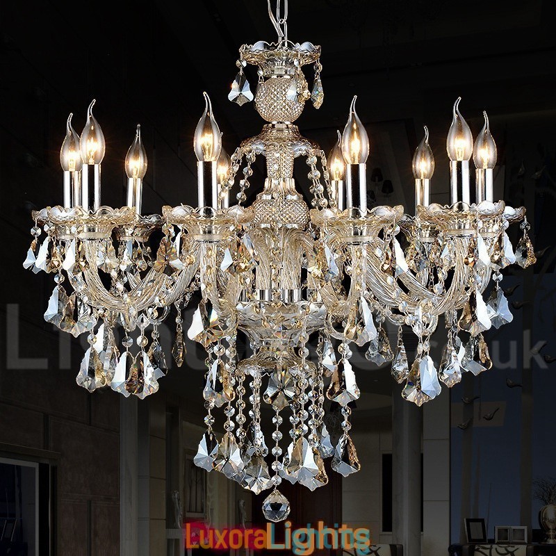 Designer Touch Decorative Cognac Crystal Color Pendant Light Crystal Modern Contemporary Traditional Classic Retro Lantern Country