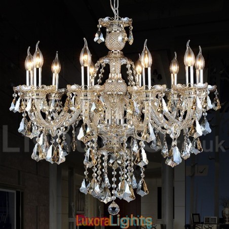 Designer Touch Decorative Cognac Crystal Color Pendant Light Crystal Modern Contemporary Traditional Classic Retro Lantern Country