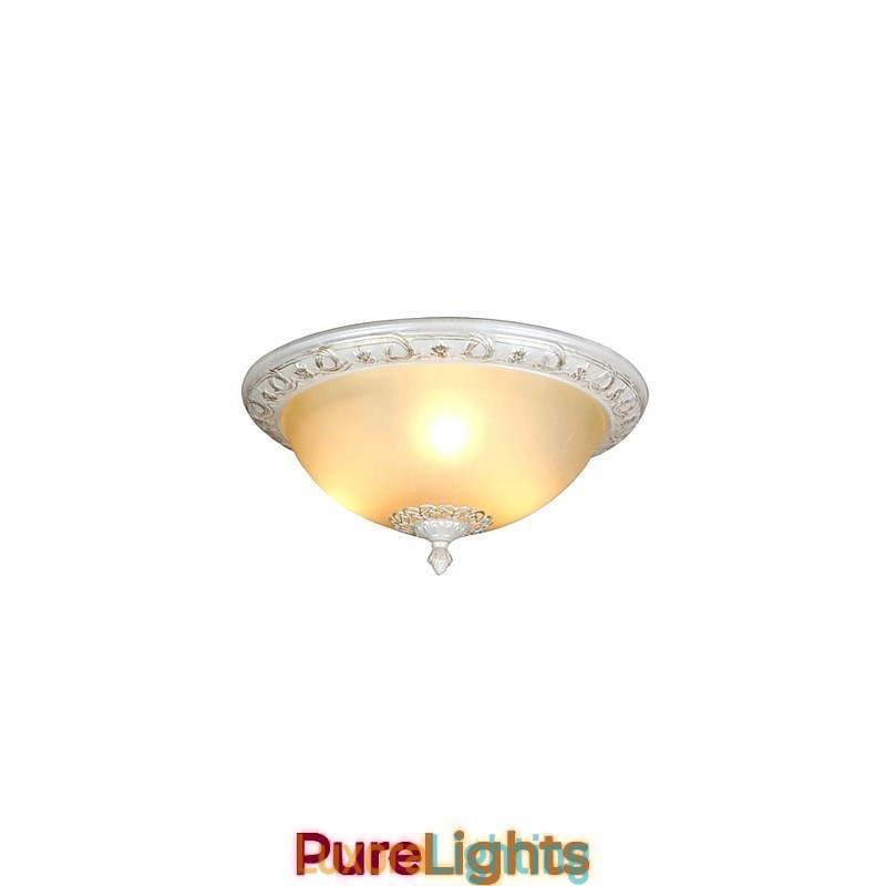 Designer Touch Decorative Retro Chrome Metal Flush Mount