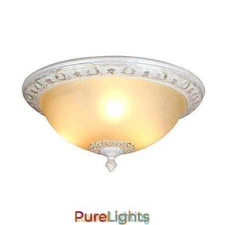 Designer Touch Decorative Retro Chrome Metal Flush Mount