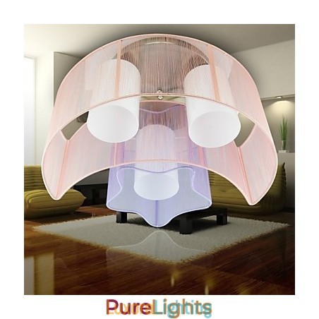 Designer Touch Decorative Drawing Line Romantic Stars The Moon Absorb Dome Light Lamp