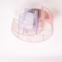 Designer Touch Decorative Drawing Line Romantic Stars The Moon Absorb Dome Light Lamp