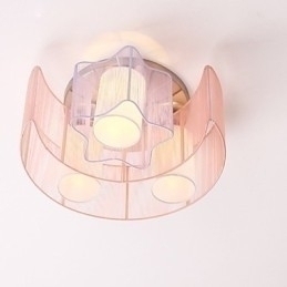 Designer Touch Decorative Drawing Line Romantic Stars The Moon Absorb Dome Light Lamp