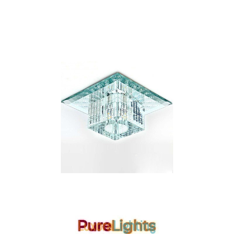 Designer Touch Decorative Mini Crystal Ceiling Lamp Spotlight SMD 3W Creative Lamp Tube Light Colorful Color Square Dome Light