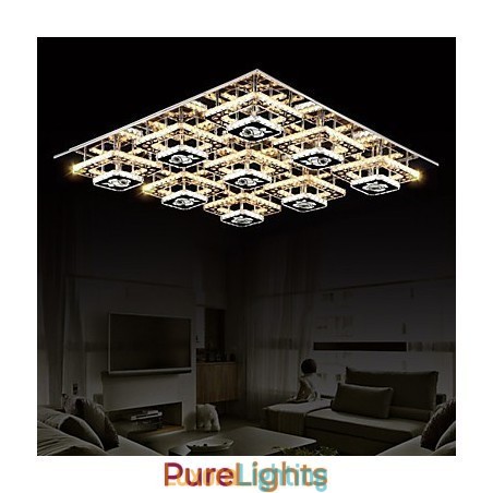 Designer Touch Decorative Flush Mounted Crystal Modern Contemporary Living Bed Kids