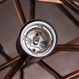 Designer Touch Decorative Pendant 1 Light Vintage Minimalist Iron Painting Chandelier