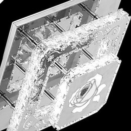 Designer Touch Decorative Flush Mounted Crystal Modern Contemporary Living Bed Kids