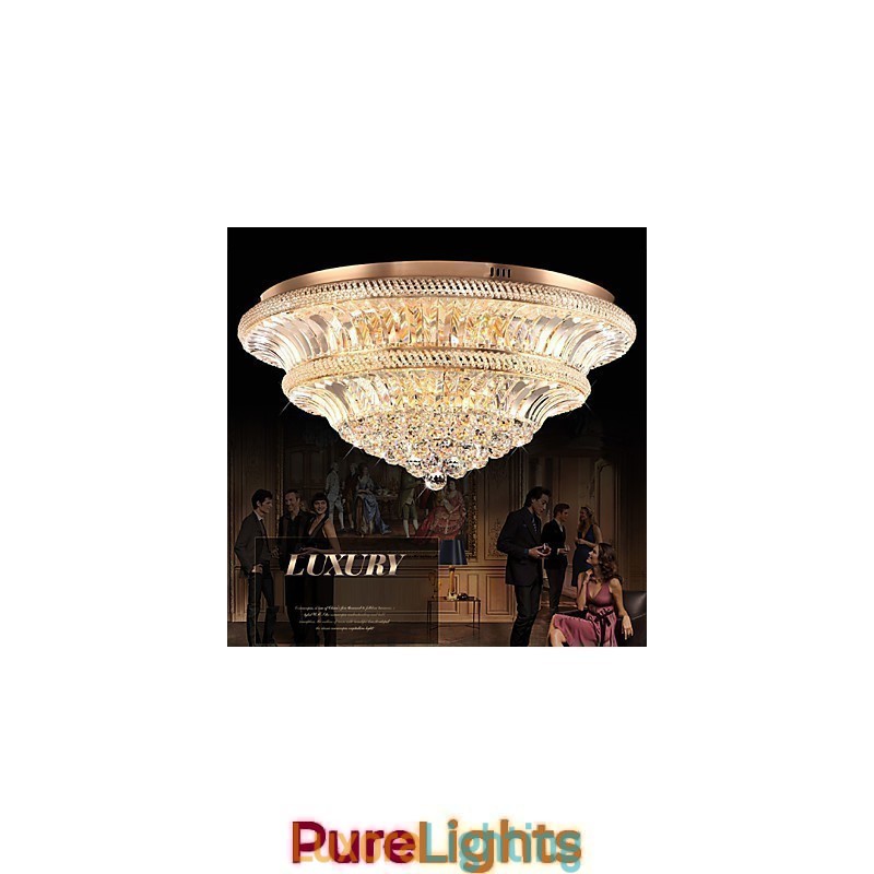 Designer Touch Decorative Modern Luxury 9Modern Crystal Ceiling Light Absorb Dome Light Diameter 80CM