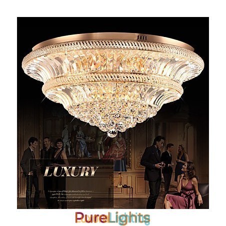 Designer Touch Decorative Modern Luxury 9Modern Crystal Ceiling Light Absorb Dome Light Diameter 80CM