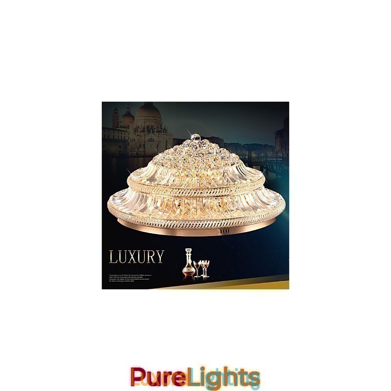 Designer Touch Decorative Modern Luxury 9Modern Crystal Ceiling Light Absorb Dome Light Diameter 80CM