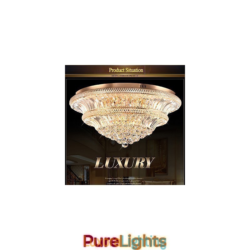 Designer Touch Decorative Modern Luxury 9Modern Crystal Ceiling Light Absorb Dome Light Diameter 80CM
