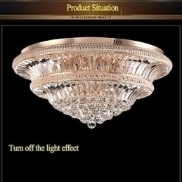 Designer Touch Decorative Modern Luxury 9Modern Crystal Ceiling Light Absorb Dome Light Diameter 80CM