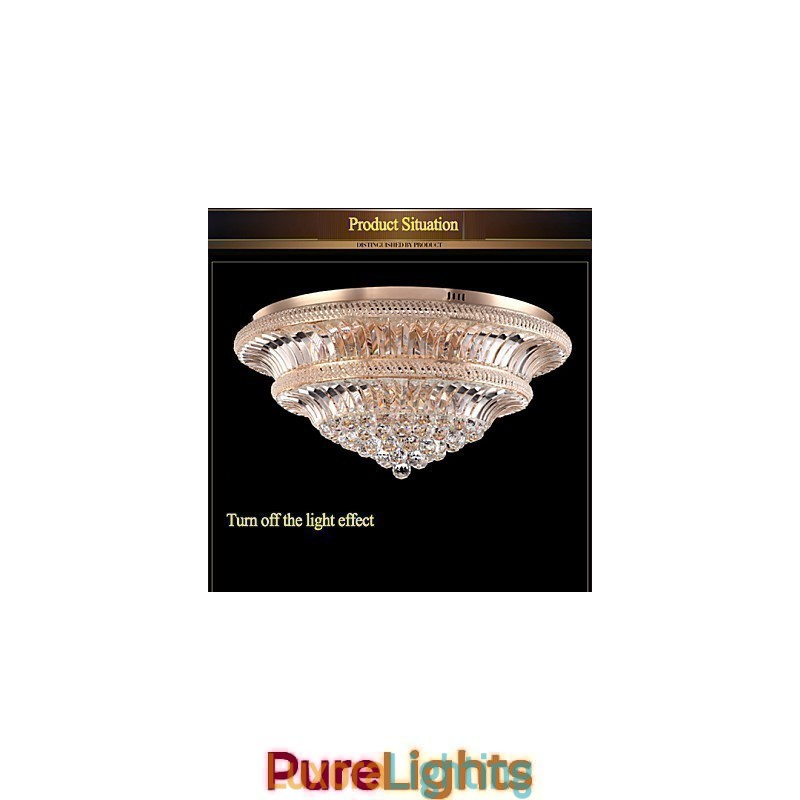 Designer Touch Decorative Modern Luxury 9Modern Crystal Ceiling Light Absorb Dome Light Diameter 80CM