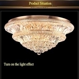 Designer Touch Decorative Modern Luxury 9Modern Crystal Ceiling Light Absorb Dome Light Diameter 80CM