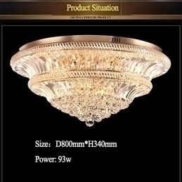 Designer Touch Decorative Modern Luxury 9Modern Crystal Ceiling Light Absorb Dome Light Diameter 80CM