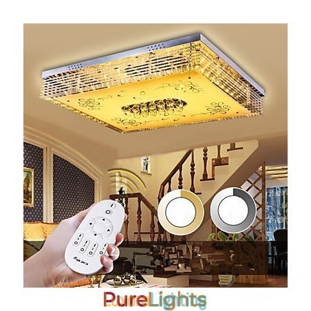 Designer Touch Decorative Flush Mount Crystal Modern Contemporary Metal