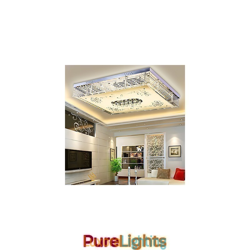 Designer Touch Decorative Flush Mount Crystal Modern Contemporary Metal