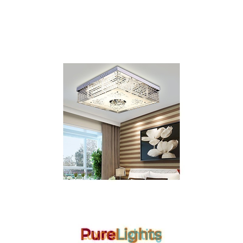 Designer Touch Decorative Flush Mount Crystal Modern Contemporary Metal