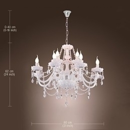 Designer Touch Decorative Modern Contemporary Electroplated Chandelier