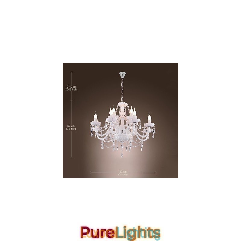 Designer Touch Decorative Modern Contemporary Electroplated Chandelier
