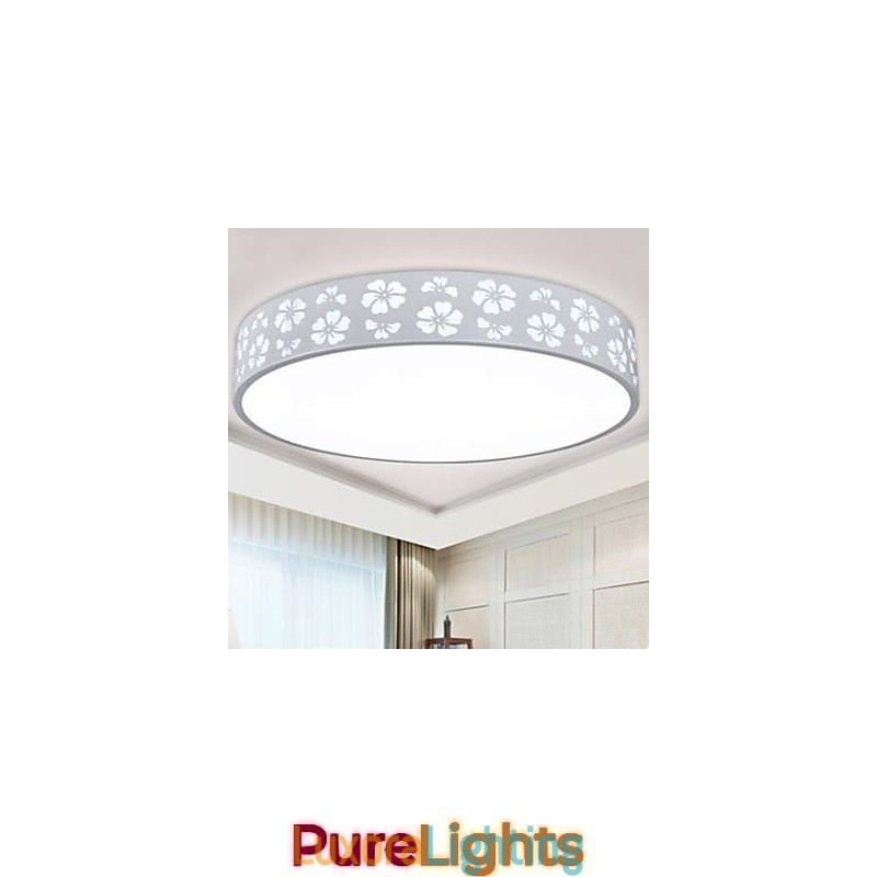 Designer Touch Decorative Wrought Iron Hollow Out Plum Blossom Side Circular Dome Light