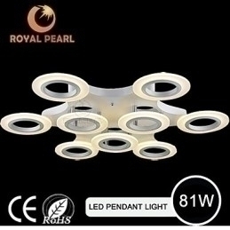 Designer Touch Decorative Warm white Hot Selling Circle Pendant Lighting For Shopping Mall