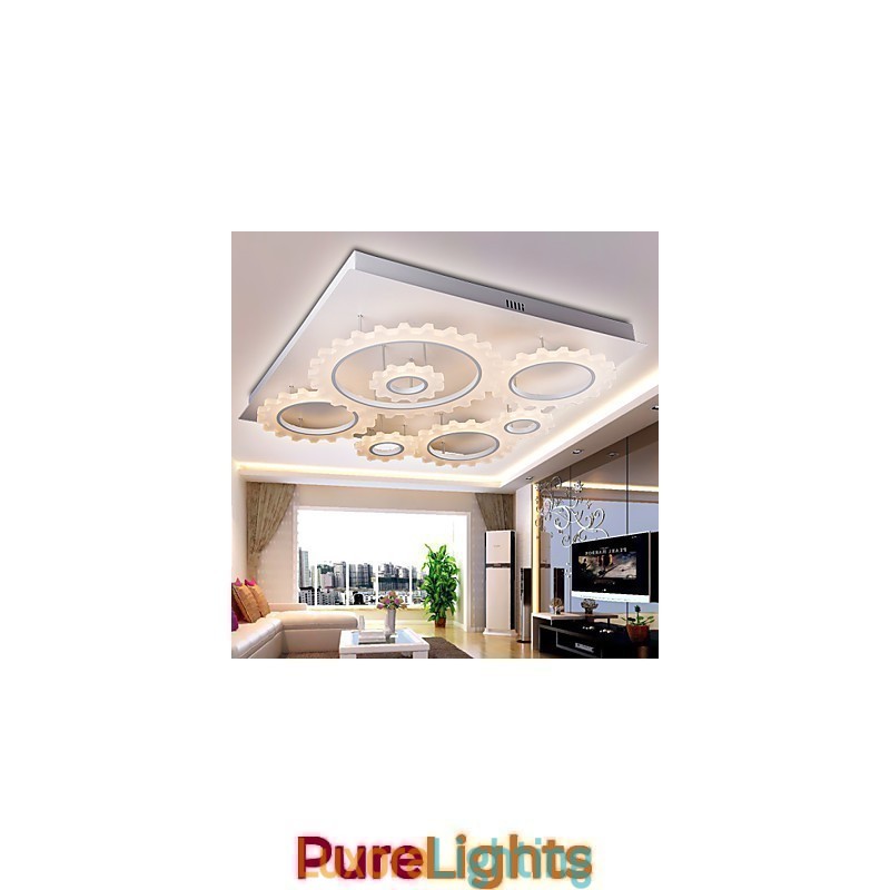 Designer Touch Decorative Flush Mount Modern Contemporary Metal