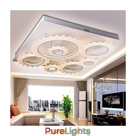 Designer Touch Decorative Flush Mount Modern Contemporary Metal