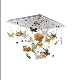 Designer Touch Decorative Crystal Lamp Circular Butterfly Crystal Lamp