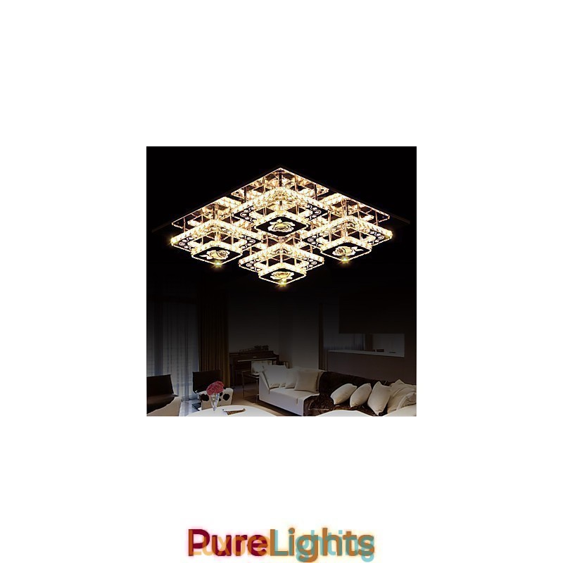 Designer Touch Decorative Flush Mounted Crystal Modern Contemporary Living Bed Kids