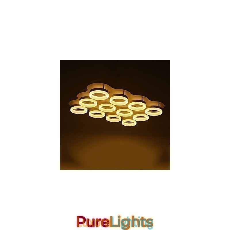 Designer Touch Decorative Flush Mount Modern Contemporary Metal