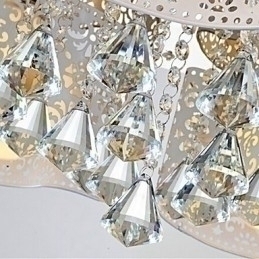 Designer Touch Decorative Flush Mount Crystal Modern Contemporary Metal