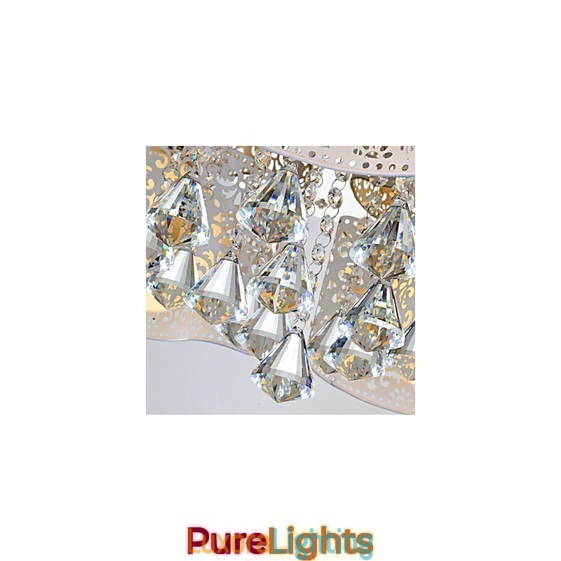 Designer Touch Decorative Flush Mount Crystal Modern Contemporary Metal