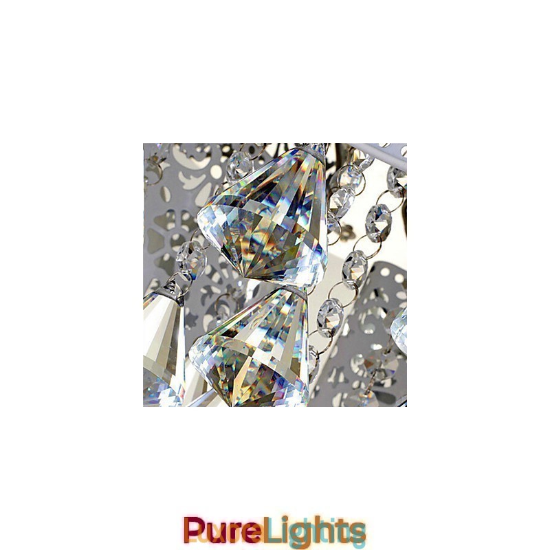 Designer Touch Decorative Flush Mount Crystal Modern Contemporary Metal